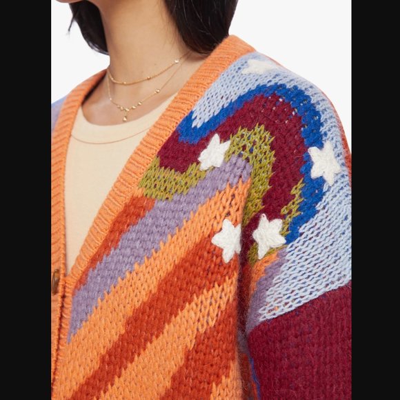 NWT MOTHER The Button Cardigan (Good Trip) - Picture 6 of 14